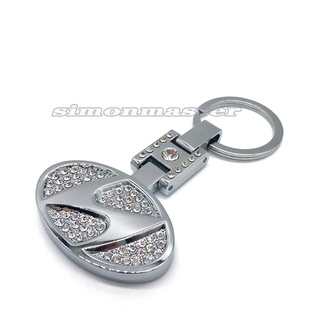 Logotipo Del Coche Llavero De Metal Auto Diamante Para Hyundai Accent Sonata Kicks Reina Tucson