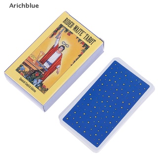 [Arichblue] 78 Cartas Rider Waite Original Tarot Tarjetas Deck Tamaño Regular Instrucciones Venta Caliente