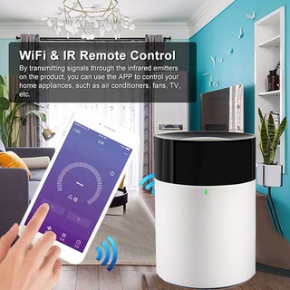 tuya wifi ir remoto activado por voz smart home aire acondicionado tv mando a distancia universal aplicable a alexa google home