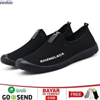 Leedoo Slip On Casual zapatos de los hombres deporte de malla de aire transpirable zapatos Casual MR209 (1)