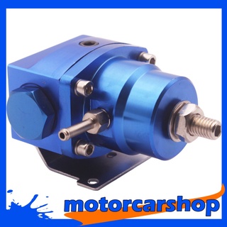 [motorcarshop] kit regulador de presión de combustible ajustable 1-160 psi con manómetro líquido, color azul