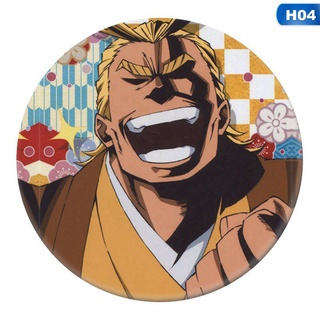 my hero academia anime periférico de dibujos animados redondo insignia coleccionable broche pasadores accesorios (4)
