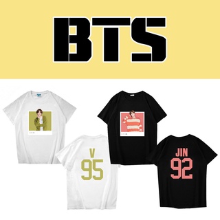 Bts Jin Suga J-hope RM Jimin V Jungkook Macaron foto verano algodón ejército camiseta