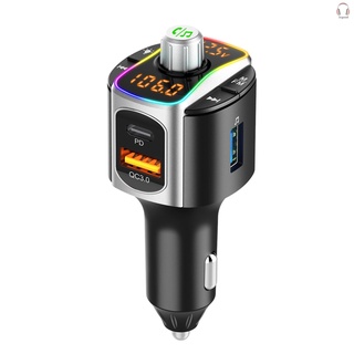 [In Stock] BC67 Bluetooth 5.0 Car FM Transmitter Handsfree Car Kit QC3.0+PD3.0 Car Charger MP3 Audio Player Support TF Card U Disk M