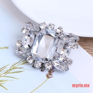 (myrin) 1Pc zapatos de mujer decoración de diamantes de imitación de aleación Clips elegantes hebillas