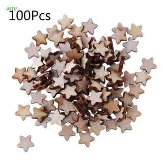 any 100pcs 1cm Star Laser Cut Wood Embellishment Wooden Star Shape Craft Wedding Decor (1)