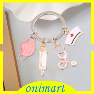 [onimart] Keychain Bracelet Wristlet Bangle Key Holder Round Keyring Key Ring Chain for Women Girls