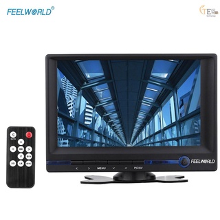 [tech] FEELWORLD FW639AH 7" TFT LCD HD Monitor con entrada HDMI VGA AV para cámara DSLR de vídeo con adaptador de coche parasol (1)