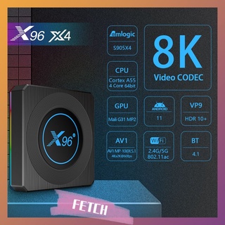 x96 x4 smart tv box an 10s905x4 set-top box network player 2.4g/5gwifi tv box fetch