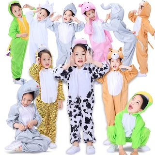 Lindo niños Animal dinosaurio disfraz de navidad Onesies pijamas mono pato cabra vaca conejo mariquita Halloween Cosplay disfraces mono
