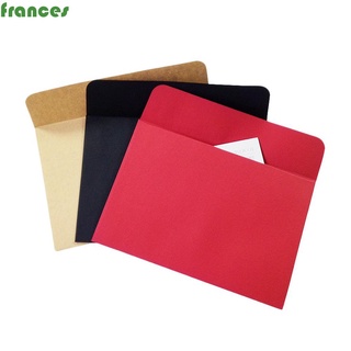 frances sobres de papel en blanco simplicidad carta suministros sobres estilo europeo negro rojo estacionario papel kraft de alta calidad vintage tarjeta de regalo sobre