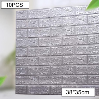 10Pcs 3D Pegatinas de pared anticolisión para niños autoadhesivas a prueba de agua creativas TV fondo pared decoración del hogar (6)
