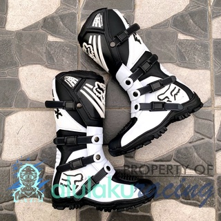 Mejor calidad Premium Local MX Motocross MX Trail botas - blanco negro (1)