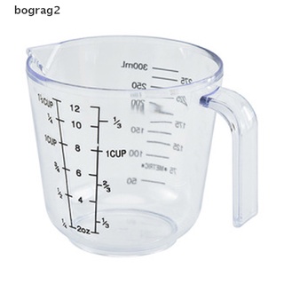 [bograg2] 300 ml taza de medición de plástico transparente escala mostrar taza transparente vertido caño mx66