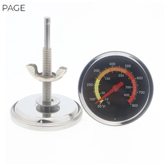 [PG] termómetro de parrilla de acero inoxidable duradero práctico Bimetal termómetro de horno (1)