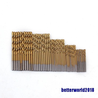 (betterworld2018) 50 unids/set brocas giratorias sierra hss de acero alto titanio recubierto de madera y metal