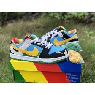 Nike7328 Sb Duck Small Cow Sneakers Board Shoes Lightweight Soft Sole Same Style for Men and Womencute Cartoon Deodorant Sneakers