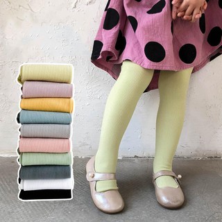 Babyshow/medias/leggins de color sólido para niñas/niñas