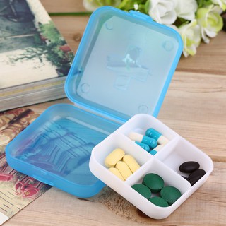 L caja de pastillas médica portátil extraíble Mini 4 ranuras
