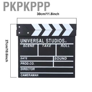 Pkpkppp Film Cut Prop Movie Advertisement Adjustable TV Director for Shoot Props Desktop Blackboard Background Cosplay (6)