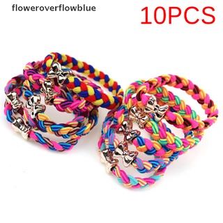 floweroverflowblue 10 piezas lazo headwear lazos de pelo cuerda diadema elástica bandas para el pelo niñas accesorios ffb