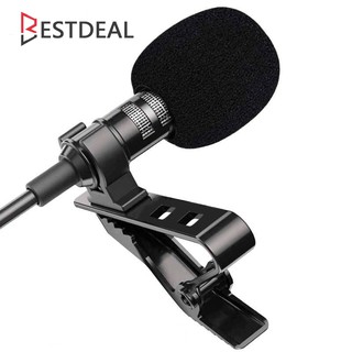 Mini micrófono Condensador con Clip de solapa micrófono con cable Para Celular/Laptop