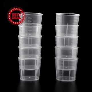 50 ml de plástico taza medidora cilindro medidor taza de cocina con escala transparente 30ml50ml h9y1