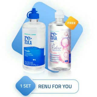Renu FRESH 355ml Softlens líquido de limpieza + RENU FRESH para Color 355ml
