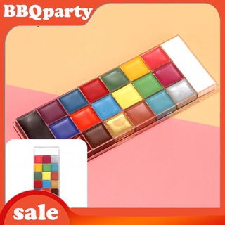 <bbqparty> color brillante pintura acuarela uso profesional kit de pigmentos sólidos lavables suministros de pintura