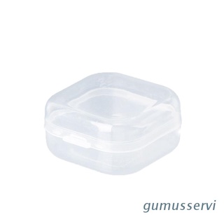 gumu cuadrado de plástico transparente joyería cajas de almacenamiento de cuentas artesanía caso contenedores