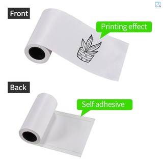 3 rollos de papel térmico autoadhesivo rollo de papel adhesivo blanco sin bpa 57x30 mm sin papel de respaldo para peripage paperang poooli phomemo pocket impresora térmica (8)