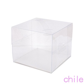✲Gn❀10pcs portátil transparente caja de tartas, de mano transparente hornear pastelería queso pastel caja de embalaje para cumpleaños,