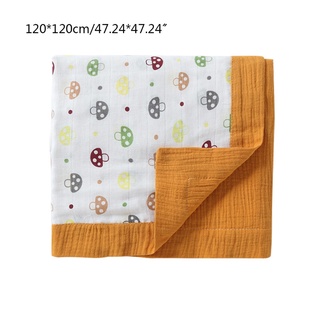 youa manta de gasa de algodón puro de seis capas suaves para recién nacido/120x120cm (2)