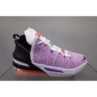 ♠♛Nike Lebron 18 James zapatillas de baloncesto rosa púrpura de 18a generación zapatillas deportivas zapatillas de baloncesto reales