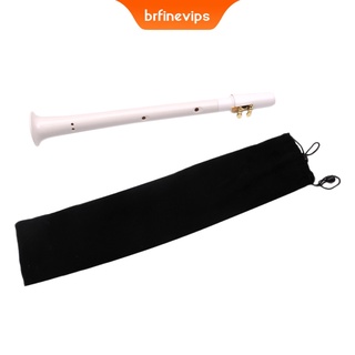 [brfinevips] White Mini Pocket Saxophone Sax ABS Alto Mouthpieces Reed Carrying Bag