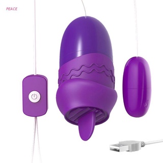 PEACE G-spot vibrador clítoris estimulador lamiendo pezón masajeador recargable juguete sexual para mujeres