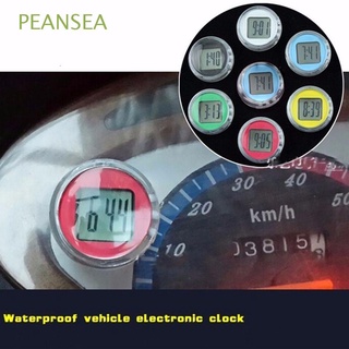 peansea nuevo reloj de motocicleta medidores de tiempo reloj digital auto mini pantalla impermeable medidor/multicolor