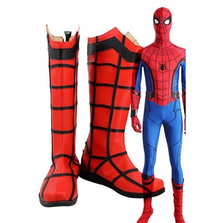 en stock spiderman botas zapatos cosplay superhéroe spider-man homecoming cosplay disfraz spider-man zapatos para hombres adultos tamaño europeo
