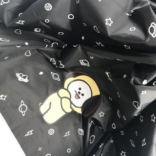 K-Pop BTS Bangtan Boys dibujos animados lindo bt21 paraguas de viaje para Unisex - paraguas a prueba de viento - paraguas de protección Uv (7)