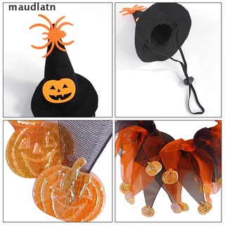 latn mascota perro gato halloween collar&witch sombrero fiesta cosplay decoración ropa para mascotas.