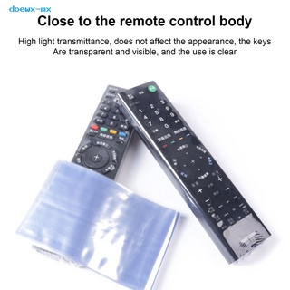 doewx.mx Lightweight Heat Shrink Cover TV Air Conditioner Remote Control Protector Case Waterproof for Home