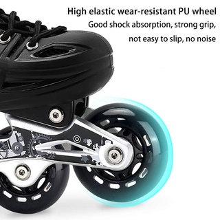 Pack de 8 ruedas para patines en línea, ruedas para patines, con rodamiento 64 mm (2)