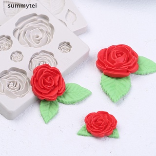 Summytei 3D Rose Flower Silicone Fondant Chocolate Mould Cake Decor Sugarcraft Mold MX
