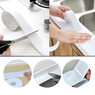3.2m baño cocina ducha a prueba de agua molde cinta a prueba de fregadero baño cinta de sellado cinta autoadhesiva impermeable yeso (2)