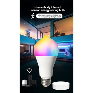 Sl Tuya lámpara Inteligente E27 Pir Wifi Sensor De movimiento luz Led nocturna Funciona con Amazon Alexa Google Sl (5)
