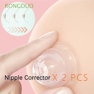 RONGDUO High Quality Nipple Massager 2 PCS Pregnant Accessories Nipple Corrector Women Pregnant Silicone for Flat Inverted Nipples Girls Flat Suction Nipples Aspirator Puller/Multicolor