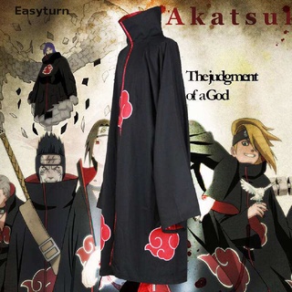 Easyturn Animer Cosplay disfraz Akatsuki itachi capa de calidad Superior Anime convención mi