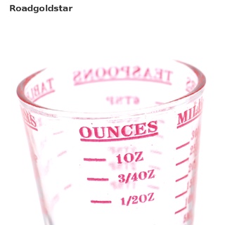 roadgoldstar 1 pieza 30 ml taza medidora de vidrio con escala de vidrio líquido onzas taza wdst