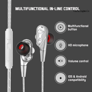 [tmx] auriculares inalámbricos estéreo con micrófono de plástico móvil bobina de hierro 3,5 mm universal auriculares para deportes (9)