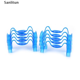 sanlitun 10x m tipo abridor de boca con espejo retráctil de mejillas blanqueamiento dental azul venta caliente